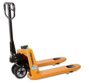 PROMAG WÓZEK PALETOWY Z WAGĄ 2500kg 800mm KRÓTKI