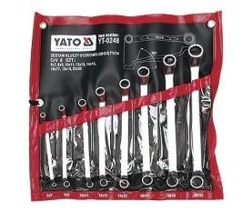 YATO KLUCZE OCZKOWO ODGIĘTE 8 elem. 6-22mm ETUI 0248