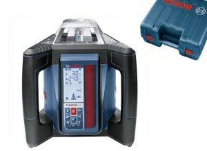 BOSCH LASER OBROTOWY GRL 500 HV + ODBIORNIK LR50, WALIZKA