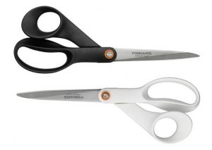 FISKARS NOŻYCZKI UNIWERSALNE 21cm BIAŁE / CZARNE