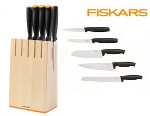 FISKARS ZESTAW 5 NOŻY W BLOKU  FUNCTIONAL FORM