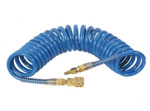 NEO PRZEWÓD PNEUMATYCZNY SPIRALNY 6 x 10mm 5m POLIURETANOWY, ZE ZŁĄCZKAMI