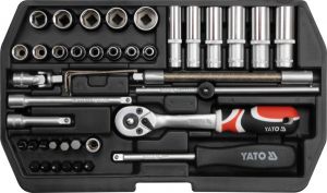 YATO ZESTAW KLUCZY  1/4\ 42 elem. 1448