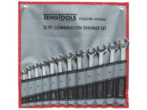 TENGTOOLS KLUCZE PŁASKO - OCZKOWE  KOMPLET 10 szt.
