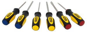 STANLEY WKRĘTAKI 6szt. BASIC /PŁ+PH/ +PÓŁKA NA ŚCIANĘ