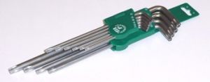 JONNESWAY KLUCZ TORX TYP \L\ KOMPLET 10cz. Z OTWOREM BARDZO DŁUGIE  H08S110S