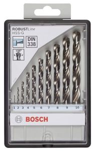 BOSCH WIERTŁO METAL HSS-G 10szt 1-10mm
