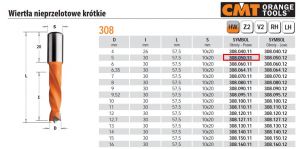 CMT WIERTŁO HW NP D=5 I=30 L=57,5 S=10x2