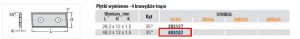 CMT PŁYTKA HM 48,3x12,0x1,5mm MC05 4ostr
