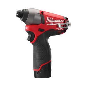 MILWAUKEE WKRĘTARKA IMPACT 12V 135Nm 1/4\ HEX 2 x 2,0Ah RED LI-ION M12 CID-202C BEZSZCZOTKOWA