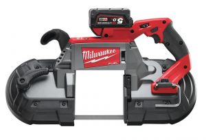 MILWAUKEE PILARKA TAŚMOWA AKUMULATOROWA 18V 2 x 5,0Ah RED LI-ION BEZSZCZOTKOWA M18 CBS125-502C FUEL