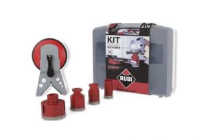 RUBI ZESTAW DRYGRES KIT  6, 8, 20, 35, 50 i 68 mm + PROWADNICA MULTIDRILL
