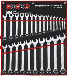FORCE KLUCZE PŁASKO-OCZKOWE KOMPLET 24elem. (6-32mm)