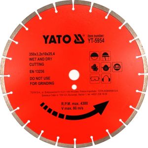 YATO TARCZA DIAMENTOWA DO BETONU 400 x 25,4mm  5955