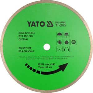 YATO TARCZA DIAMENTOWA DO CERAMIKI 250 x 25,4mm 5973