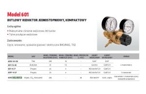REDUKTOR  LINCOLN HARRIS ARGON / CO2 601-30L-AR/CD