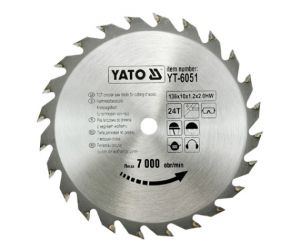 YATO D PIŁA TARCZOWA WIDIOWA 136x10mm  24-ZĘBY    6051
