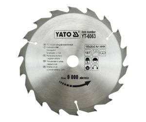 YATO PIŁA TARCZOWA WIDIOWA 185x20mm  18-ZĘBÓW  6063