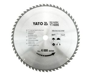 YATO PIŁA TARCZOWA WIDIOWA 400x30mm  60-ZĘBÓW 6086