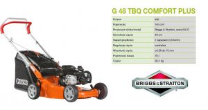 OLEO-MAC KOSIARKA  SPALINOWA Z NAPĘDEM 7,5Nm 46cm BRIGGS & STRATTON G 48 TBQ COMFORT PLUS