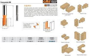 CMT FREZ PROSTY KRÓTKI HM D= 4 I=10 L=45 S=8