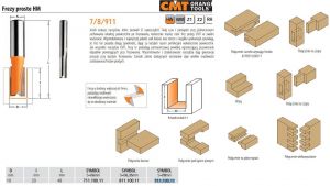 CMT FREZ PROSTY KRÓTKI HM D=10 I=20 L=48 S=8