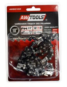 AWTOOLS ŁAŃCUCH TNĄCY DO PILARKI 25cm(10\) 3/8\ 1,3mm 40-OGNIW DO CS250.