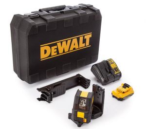 DEWALT LASER LINIOWY, KRZYŻOWY 10,8V 1 x 2,0Ah, SAMOPOZIOMUJĄCY, ZIELONA WIĄZKA DCE088D1G