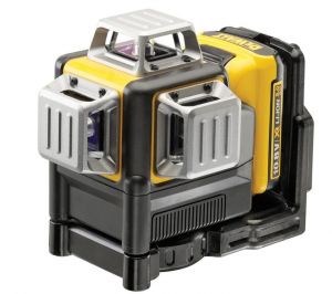 DEWALT LASER LINIOWY, 3-PŁASZCZYZNOWY 10,8V 1 x 2,0Ah, SAMOPOZIOMUJĄCY, CZERWONA WIĄZKA DCE089D1R