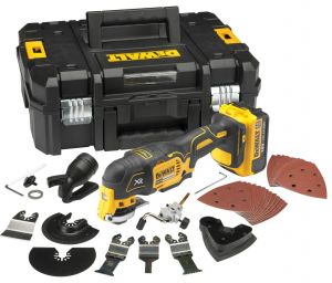 DEWALT NARZĘDZIE WIELOFUNKCYJNE 18V XR 2 x 4,0 Ah + 35szt. AKCESORIÓW