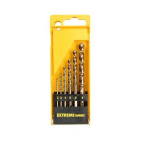 DEWALT ZESTAW WIERTEŁ KOBALTOWYCH DO METALU 6szt. 2-3-4-5-6-8mm
