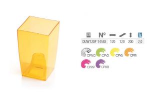DONICZKA / OSŁONKA COUBI 120mm - ŻÓŁTA (CPY6) TRANSPRARENTNA