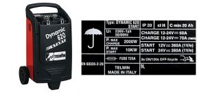 TELWIN PROSTOWNIK Z ROZRUCHEM DYNAMIC 620 START 12/24V 60A/70A 360A