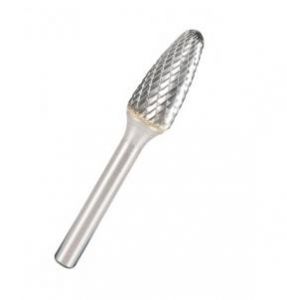KLINGSPOR FREZ DO METALU HF 100 F FI=8,0x20mm TRZPIEŃ 6mm TYP RBF, HIPERBOLICZNY-POŁOKRĄGŁY