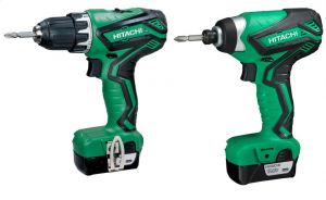 HITACHI ZESTAW COMBO 10,8V WKRĘTARKA DS10DAL + ZAKRĘTARKA WH10DAL  2 x 1,5Ah /KC10DMLWC