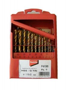 MAKITA ZESTAW WIERTEŁ TYTAN HSS-G TIN 19szt