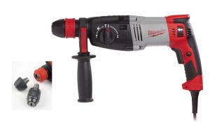 MILWAUKEE MŁOTOWIERTARKA 820W 3,4J PH 28 X  + GŁÓWKA SAMOZACISKOWA