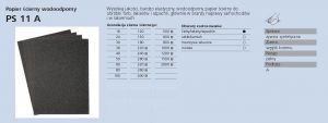KLINGSPOR PAPIER ŚCIERNY WODNY P 600  230 x 280mm PS11A