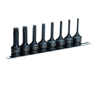 STANLEY NASADKI UDAROWE 1/2\ Z KOŃCÓWKĄ TORX 8 elem.