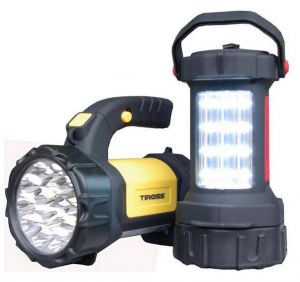 TIROSS LATARKA ŁADOWANA 15 +12 LED 4V 1200 mAH 12/230V TS-1105