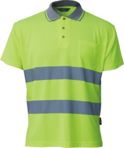 BETA KOSZULKA POLO COOLPASS OSTRZEGAWCZA VIZWELL VWPS01-A (ŻÓŁTA)  - ROZMIAR M