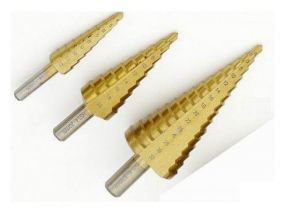 WIERTŁO STOPNIOWE KOMPLET 3szt. 4-32mm