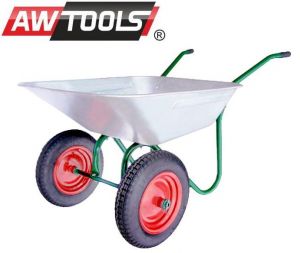 TACZKA OGRODOWA 100L DWA KOŁA FELGI METALOWE