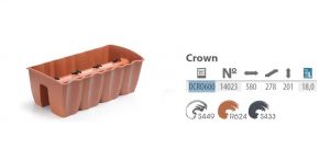 DONICZKA CROWN 600mm - TERAKOTA (R624)