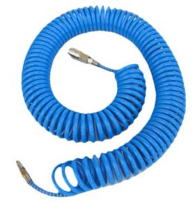 ADLER PRZEWÓD PNEUMATYCZNY SPIRALNY 8 x 12mm 15m POLIURETANOWY, ZE ZŁĄCZKAMI