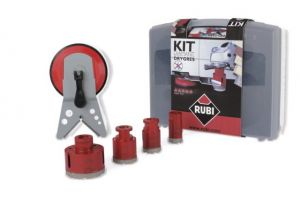 RUBI ZESTAW DO WIERCENIA NA SUCHO 28, 35, 43 i 65 mm + PROWADNICA MULTIDRILL